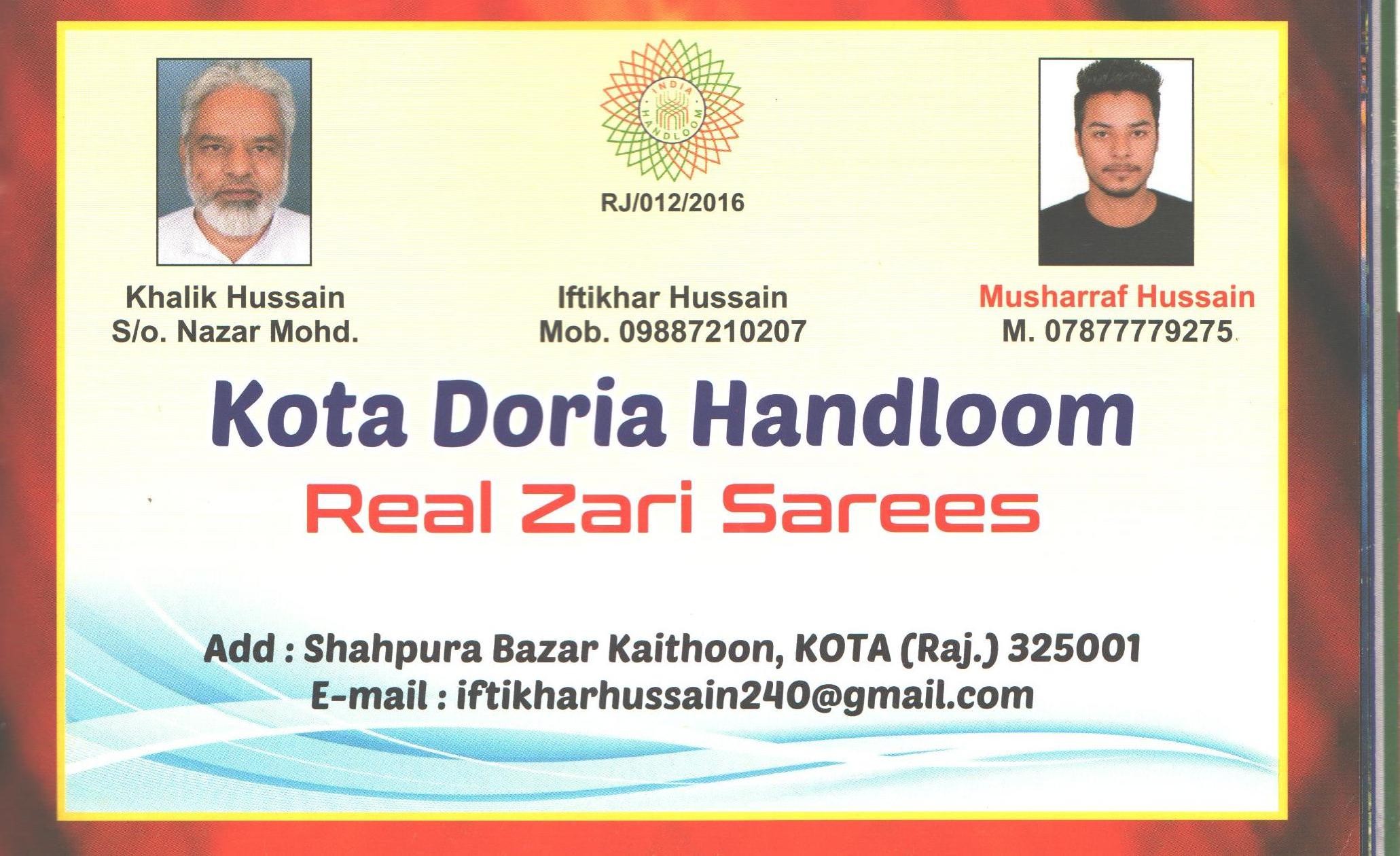 KOTA DORIA HANDLOOM REAL ZARI SAREE